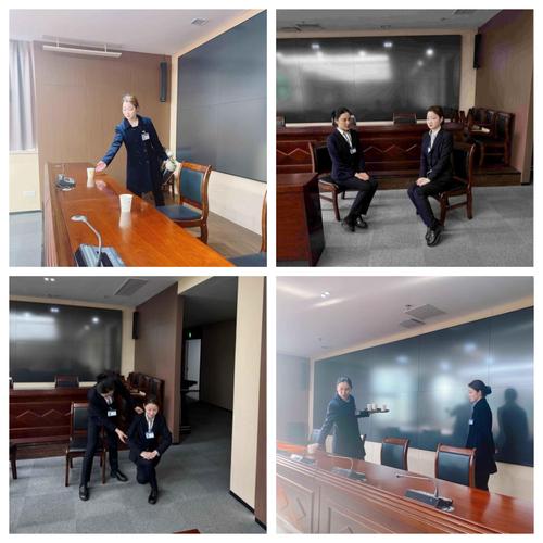 江景苑物管处丨组织新上岗会务员工开展岗位实操培训